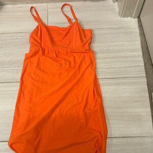 Orange Sleeveless Dress